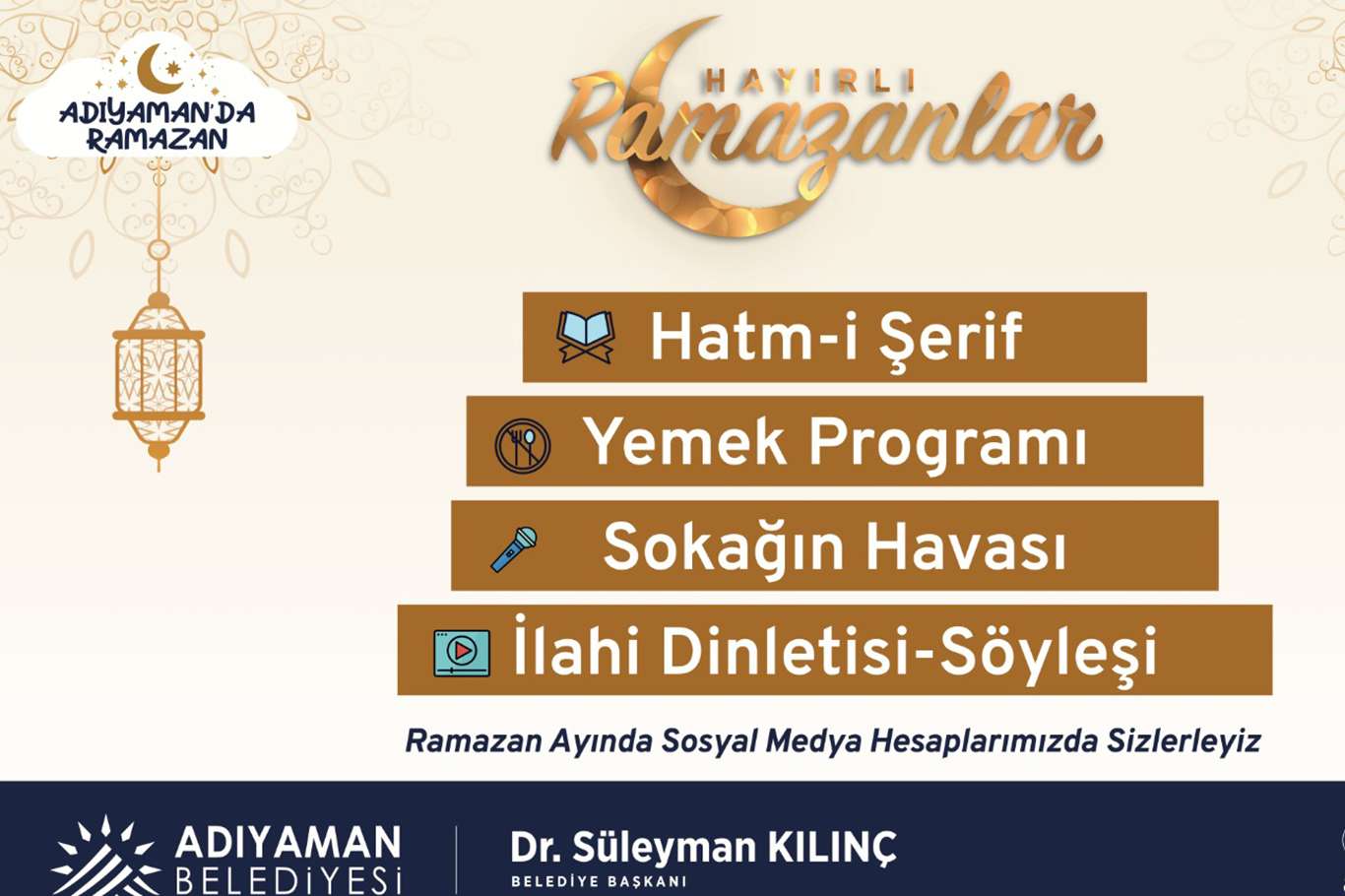 Adıyaman'da Ramazan etkinlikleri dijital ortamda gerçekleştirilecek Adıyaman'da Ramazan etkinlikleri dijital ortamda gerçekleştirilecek